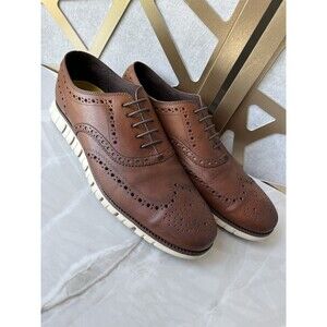 COLE HAAN MEN ZEROGRAND WINGTIP OXFORD LACE UP LEATHER SHOES C14493 Sz 11.5 M